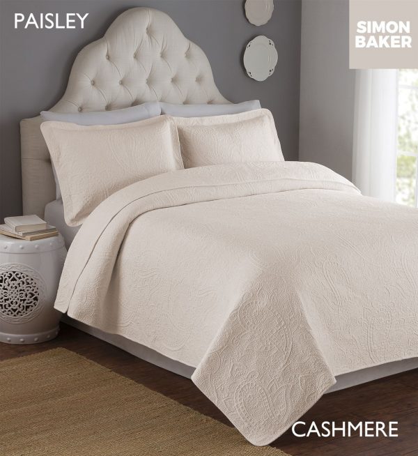 5 PAISLEY CASHMERE Quilted Bedspread Set Paisley & Berlin