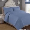 7 PAISLEY FRENCH BLUE Quilted Bedspread Set Paisley & Berlin