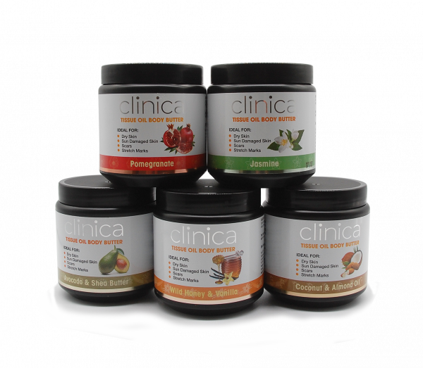 Clinica-Body-Butter-Range Bathroom Essentials