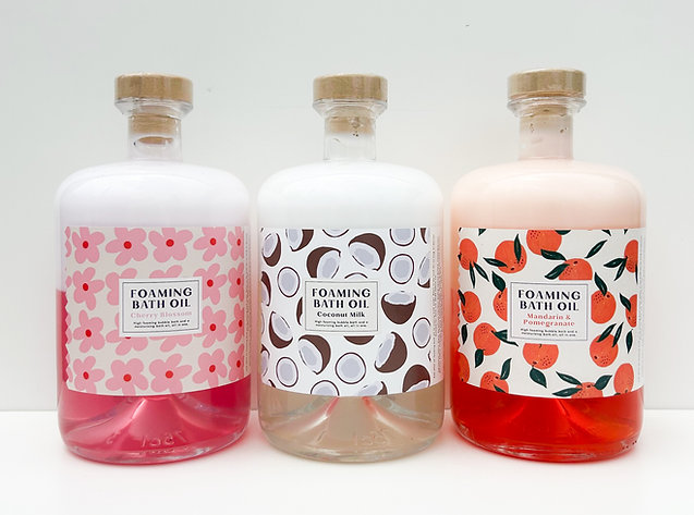 Foaming Bath Oil Bathroom Essentials