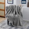 SUPER PLUSH GREY Throws & Plush Blankets