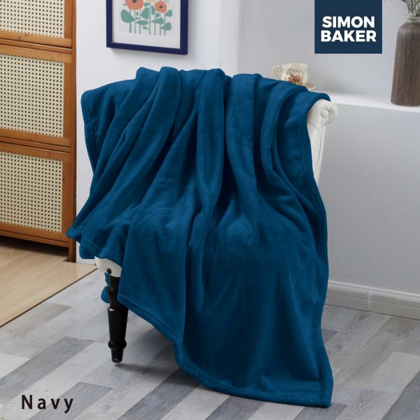 SUPER PLUSH NAVY Throws & Plush Blankets