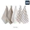 Natural Simon Baker 100% Cotton Denim Towel Set Of 5