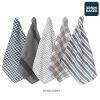 Steel Grey Simon Baker 100% Cotton Denim Towel Set Of 5