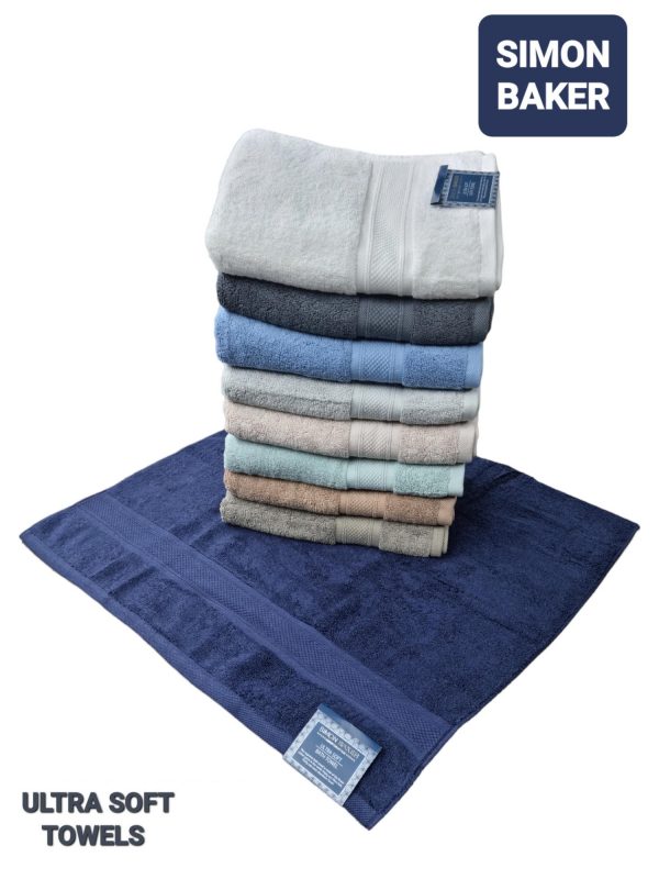 ULTRA SOFT Simon Baker Greek Key Towels